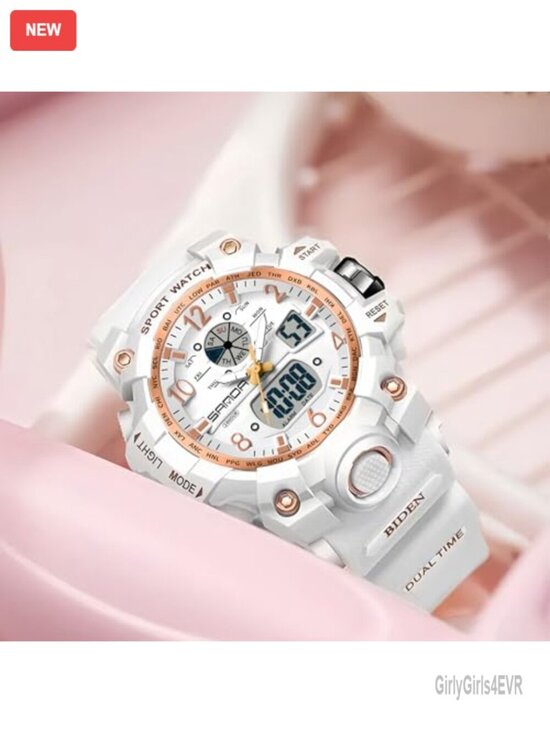 Women\'s Digital Sports Watch with LED Light, Analog-Digital, Alarm Stopwatch, main image 4